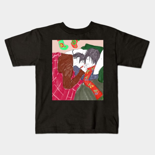 Xmas Aoiha Kids T-Shirt by Ryuzato